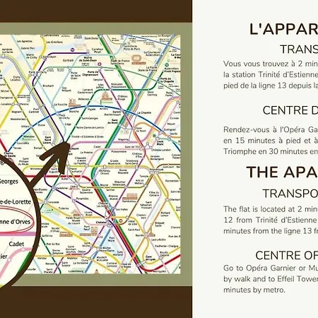 11.appart 4pers#1 Bedroom#pigalle#opera#paris 9 * Paris