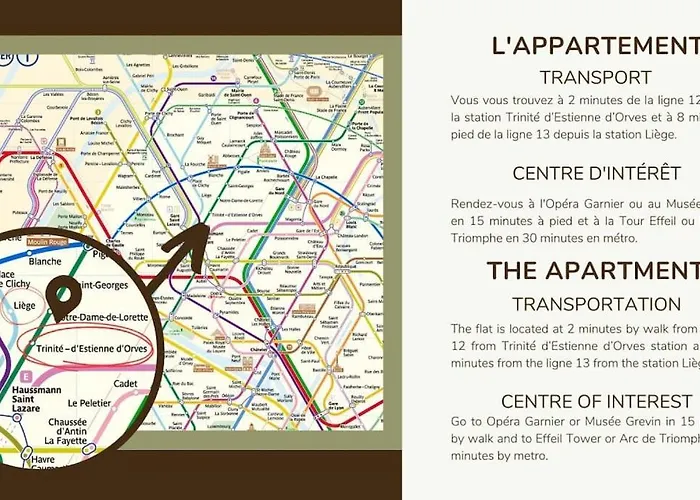 11.appart 4pers#1 Bedroom#pigalle#opera#paris 9 * Париж